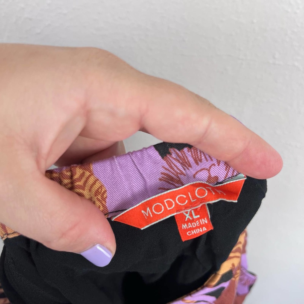 Modcloth Pink Brown Tiger Print Midi Skirt - Picture 9 of 11